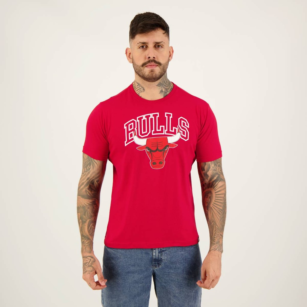 Camiseta NBA Chicago Bulls Playoff Vermelho - Men Clothes