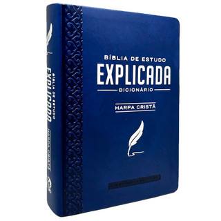 Bíblia de Estudo Explicada | ARC | COM harpa Cristã em Oferta na Shopee