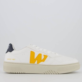 Tênis West Coast WC 101 Branco e Amarelo em Oferta na Shopee