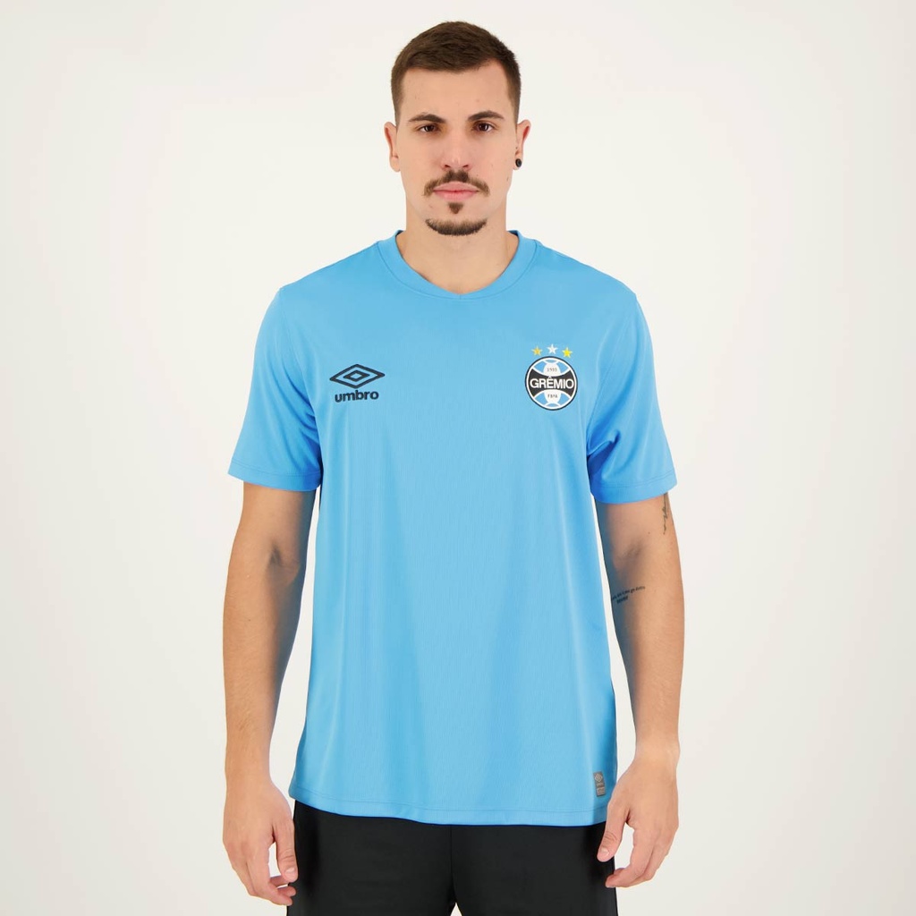 Camisa Umbro Grêmio Basic II Azul em Oferta na Shopee