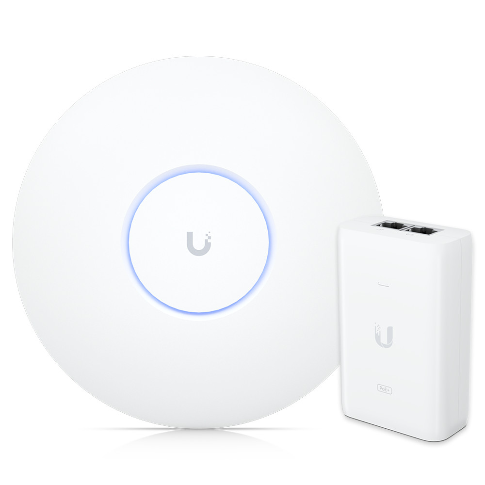 Roteador Wi-fi 6 Access Point 3.0 Gbps + Injetor Poe+ | U6+ Ubiquiti Com Fonte 48v 30w