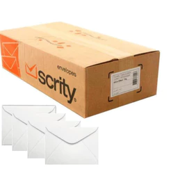 Envelope Carta 114x162 S/RPC 63g Branco Scrity - 1 Caixa Com 1000 Unidades
