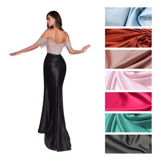 50cm Tecido Crepe Amanda Diversas Cores Para Vestido Festa