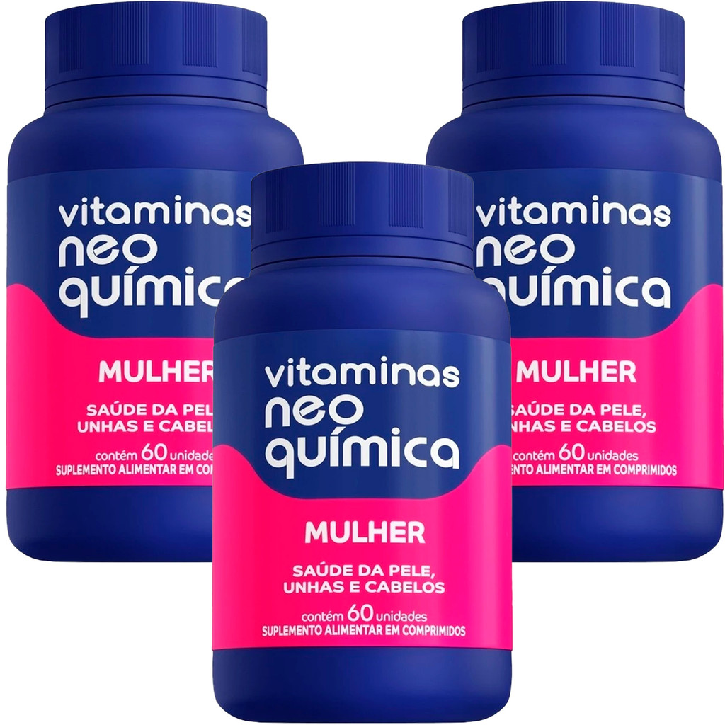 Kit Vitamina Neo química Mulher 60 comprimidos