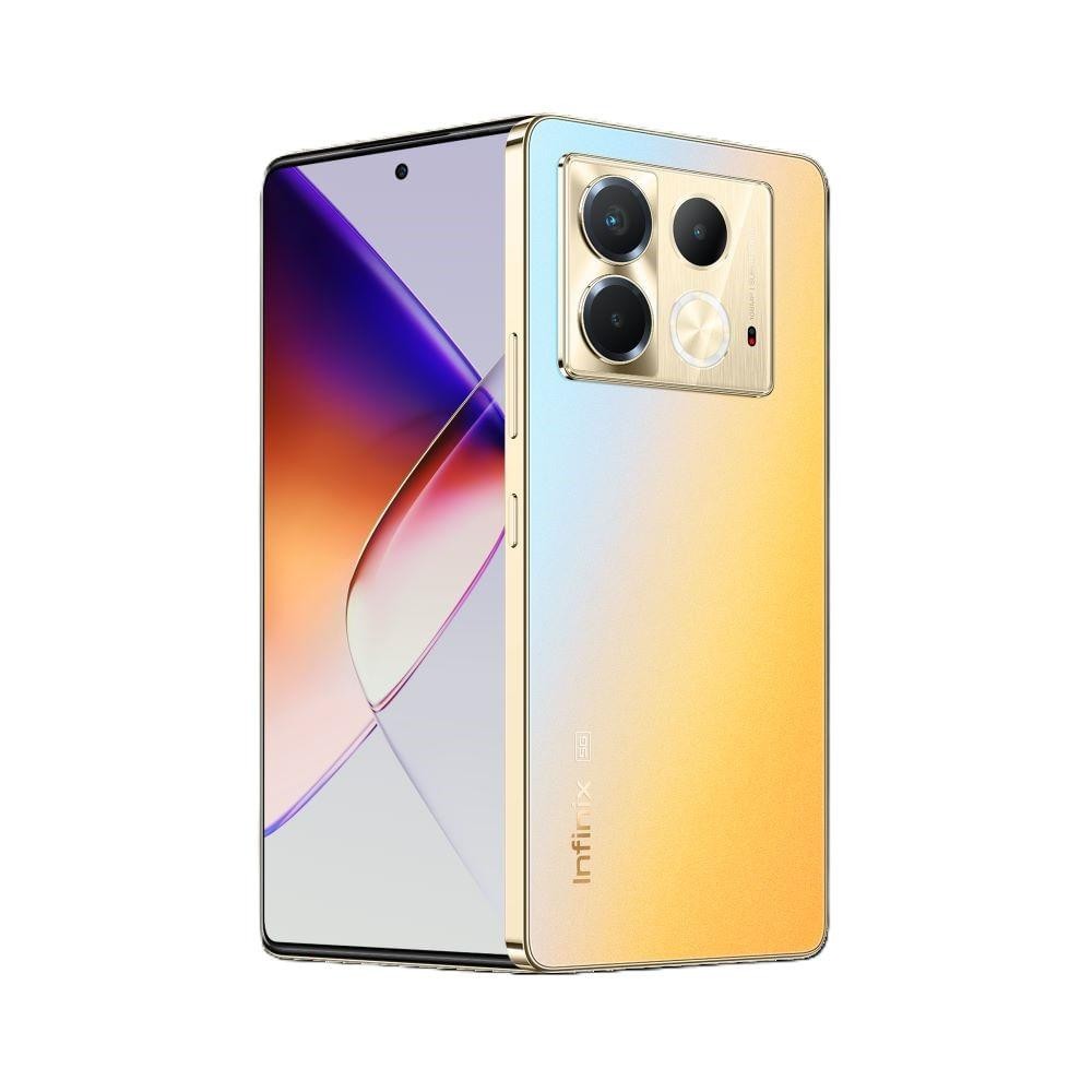 Smartphone Infinix Note 40 5G 8GB RAM 256GB Câmera Tripla 108MP+ Sel32MP NFC 6,78” AMOLED Dual Chip