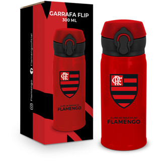 Garrafa Térmica Flip 300ml Flamengo Oficial Licenciado em Oferta na Shopee
