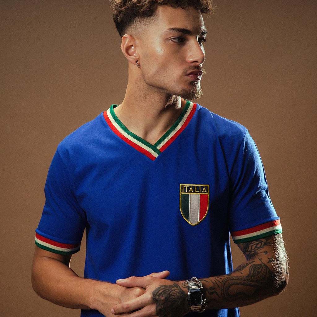 Camisa Retrô Gol Seleção Itália Edição Limitada Oficial em Oferta na Shopee