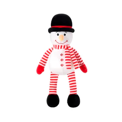 Boneco de Neve de Pelúcia Listrado - 40cm - 1 unidade - Rizzo