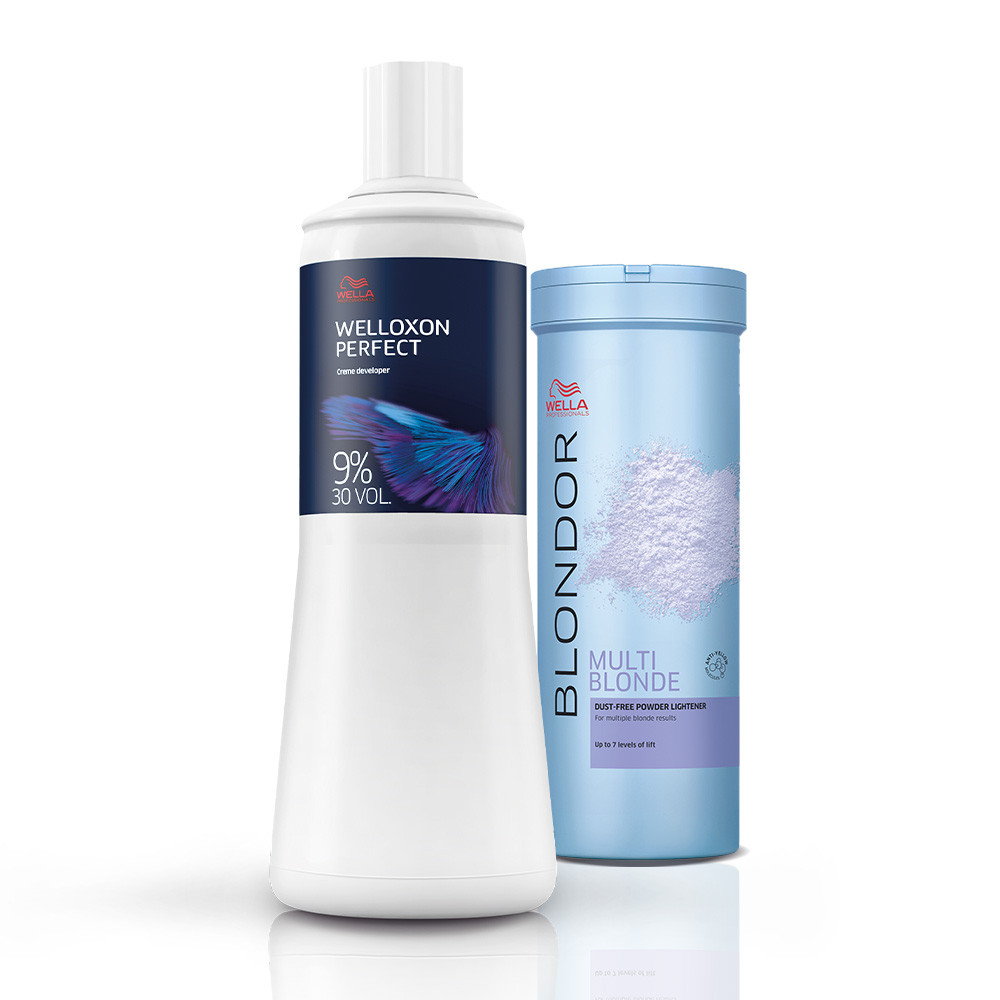 Kit Wella Blondor Pó Descolorante 400g + Oxidante 9% 30V (2 produtos)