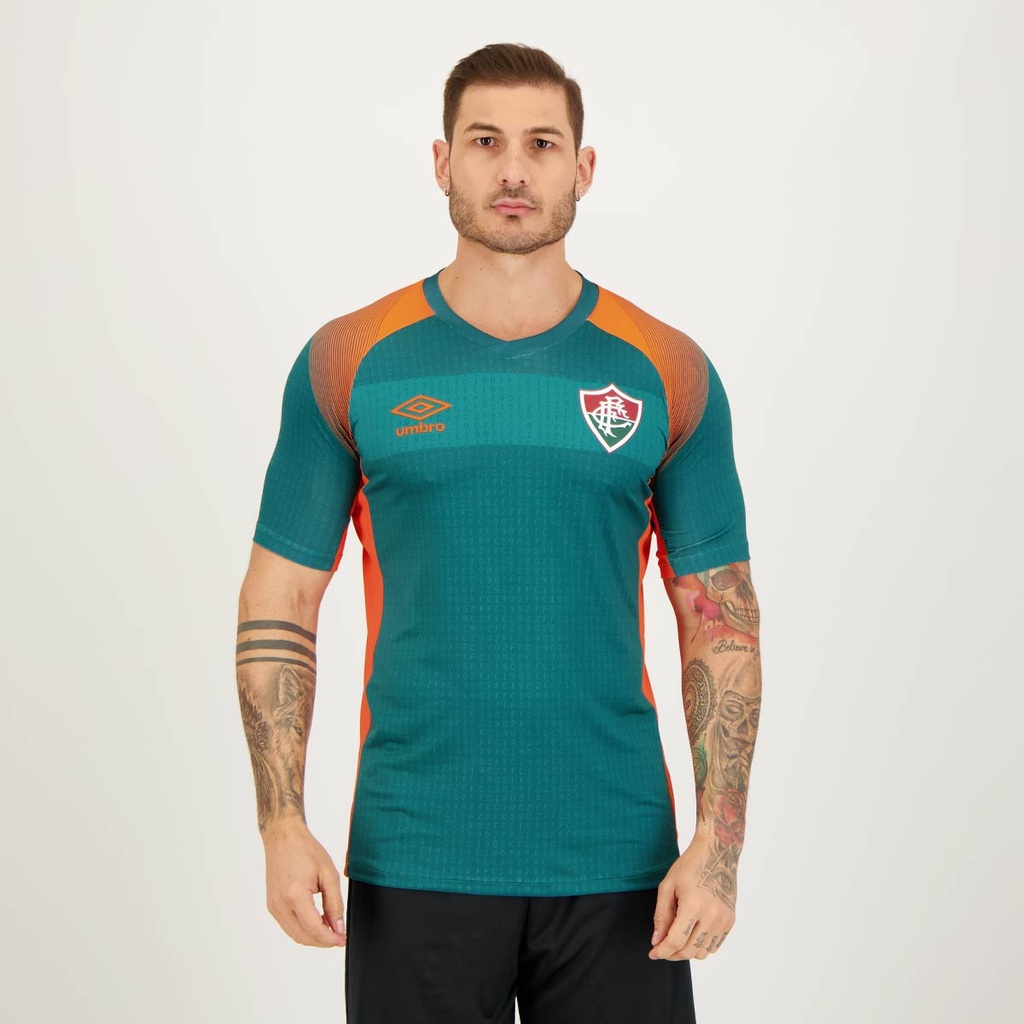 Camisa Umbro Fluminense Aquecimento 2023 Verde