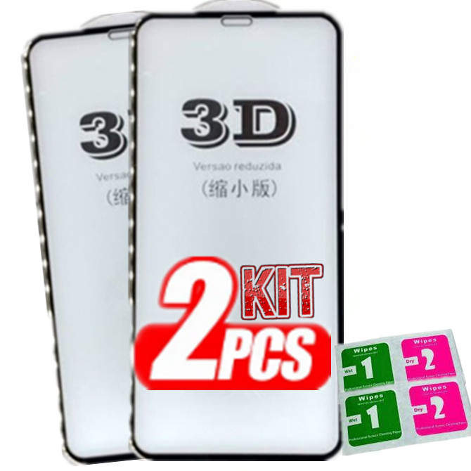 KIT Com 2 Película De Vidro 9D 3D Antishock Samsung Galaxy A01/A01CORE/A02S/A10/A11/A20/A30/A50/A20S/A21/A30S/A50S/