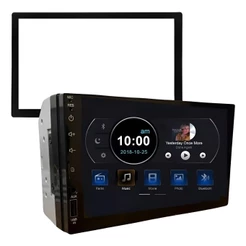 Kit Central Multimídia Ultron T1 Mp5 2 Din 7 + Moldura Golf