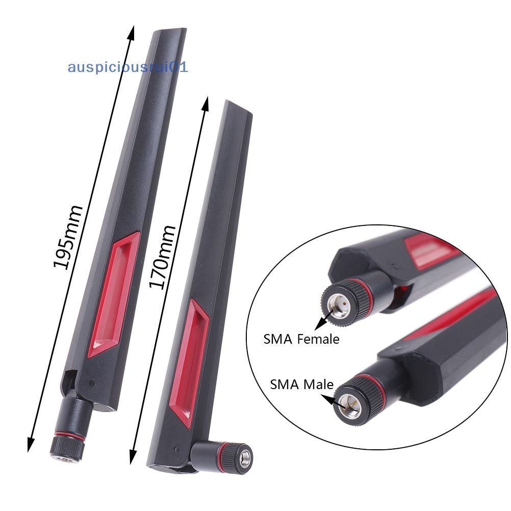 [Auspiciosorui01] 1Pc 2.4G/5.8G 10dbi Antena WiFi De Banda Dupla RP-SMA Amplificador De universal Novo