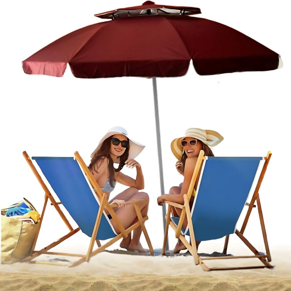 Guarda-sol Para  Churrasco Praia  Alumínio  2,40 Metros Giga