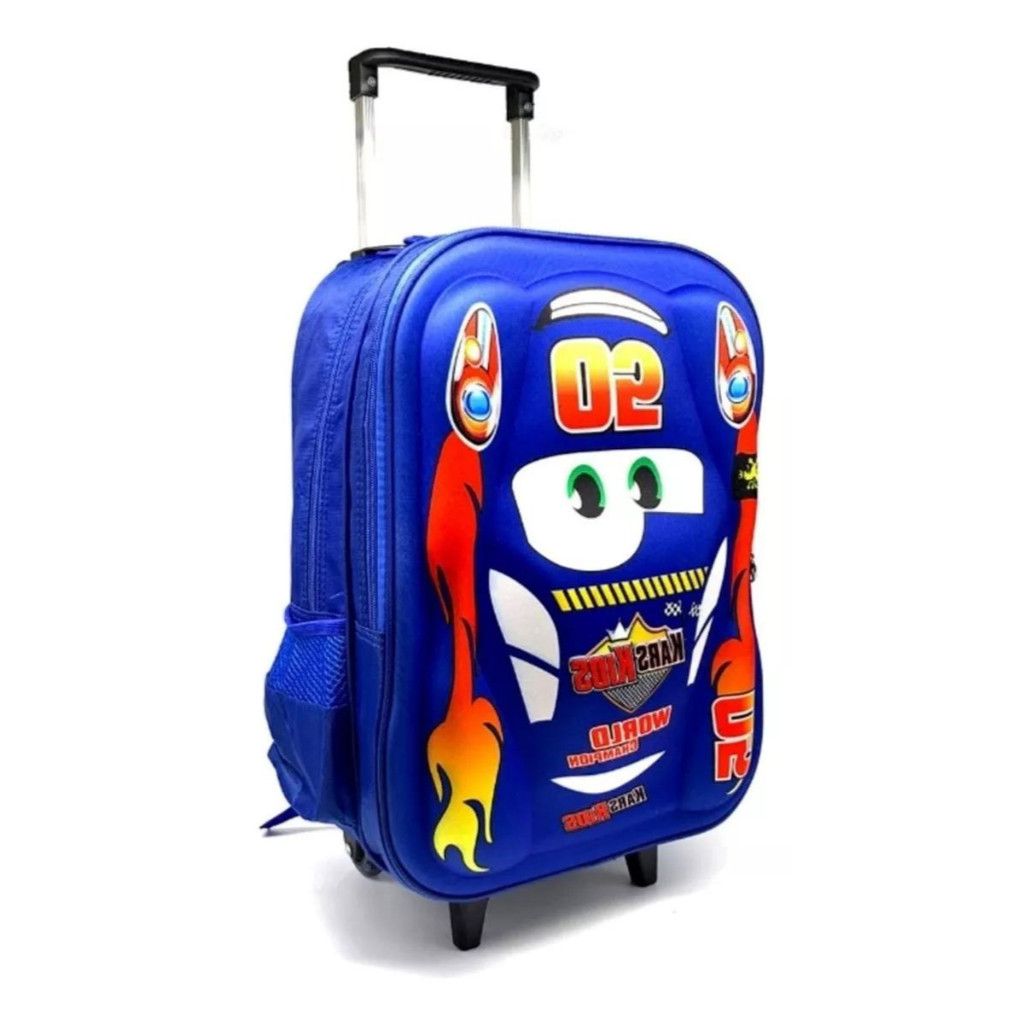Mochila de Carrinho 3d Mc05005 Exclusiva Meninos, As Aventuras do Seu Filho em