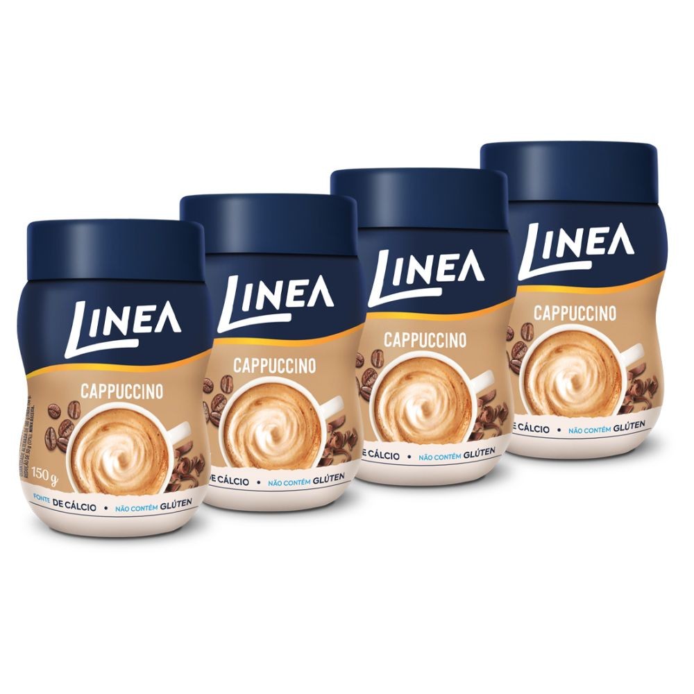 Kit Cappuccino em Pó Linea 150g - 4 unidades em Oferta na Shopee