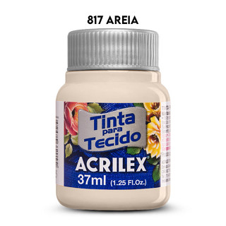 TINTA TECIDO ACRILEX 37ML FOSCA 817 AREIA em Oferta na Shopee