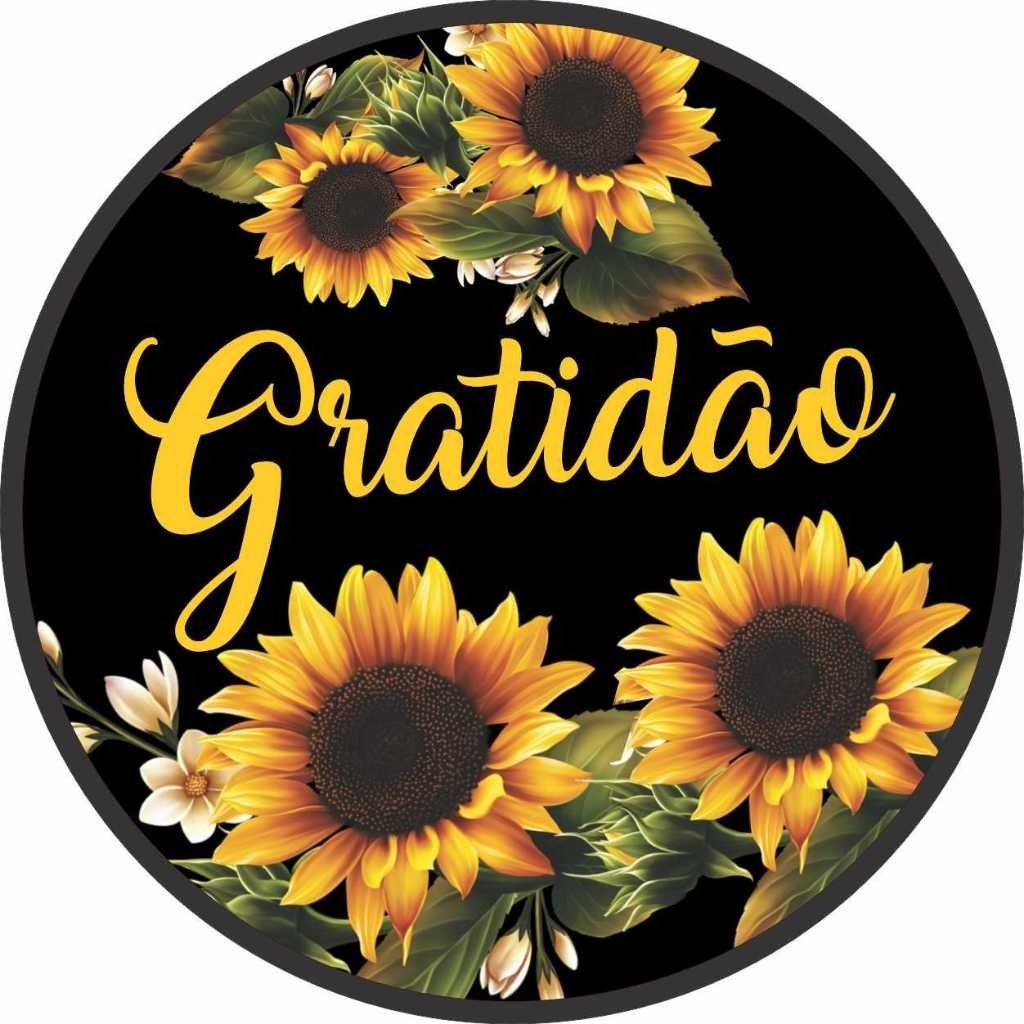 CAPA Painel de Festa 50X50 VARIOS MODELOS Redondo GRATIDÃO GIRASSOL em Oferta na Shopee