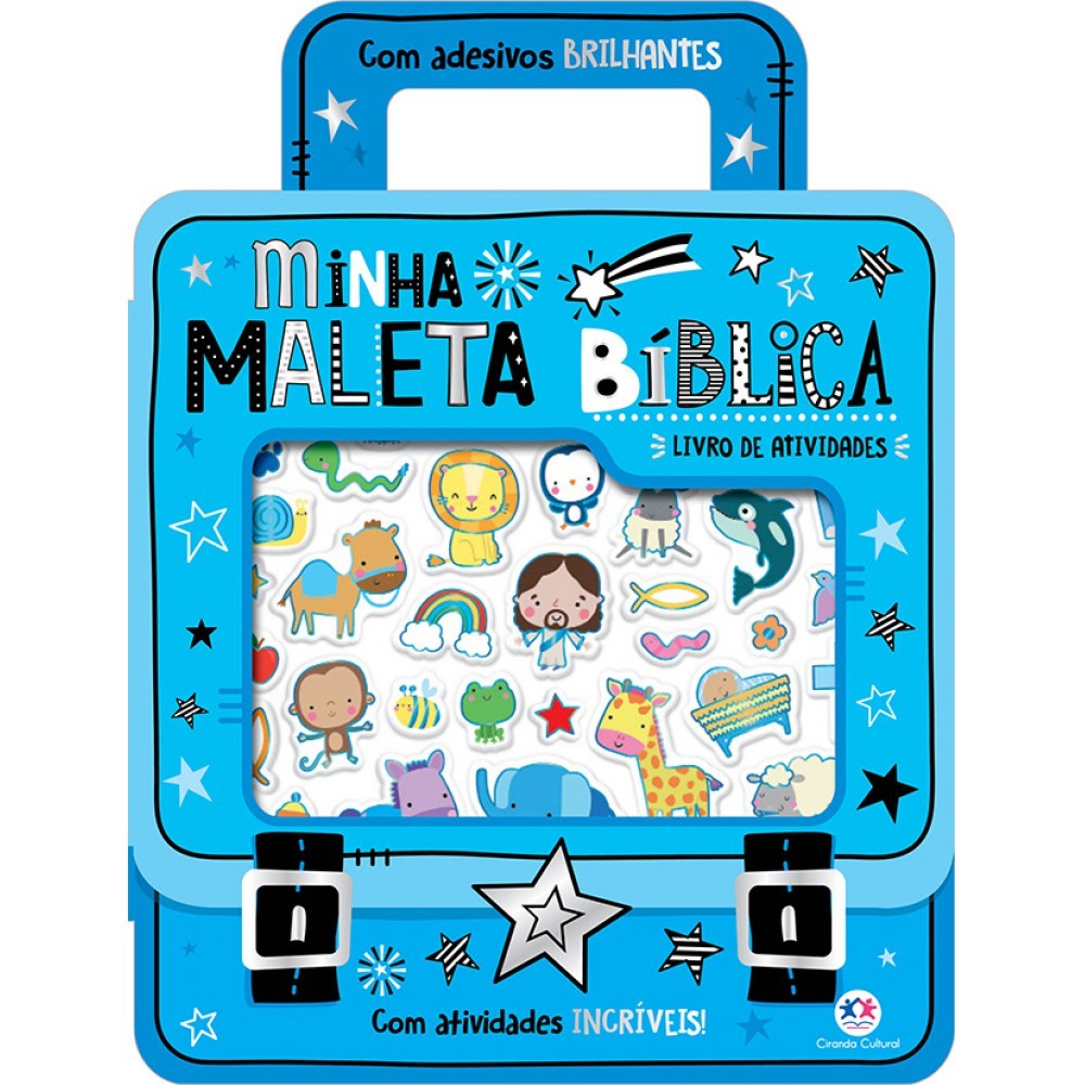 Livro Adesivos Minha Maleta Bíblica - Com Adesivos Brilhantes e At