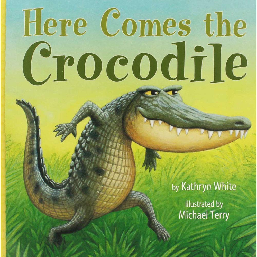 Livro Literatura infantil Here Comes the Crocodile em Oferta na Shopee