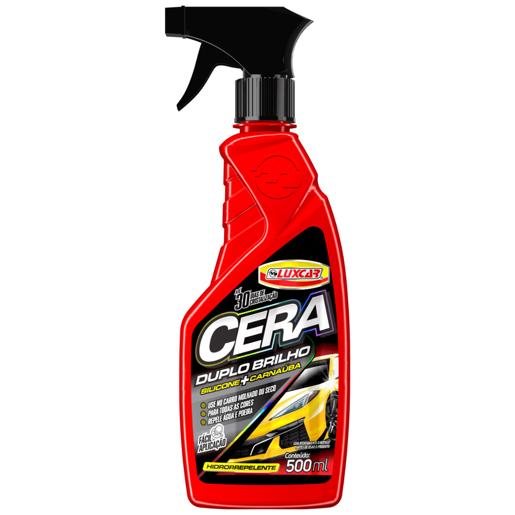 Cera Polidora Luxcar Duplo Brilho 500ml Limpa, Dá Brilho e Protege a Superfície do Veículo