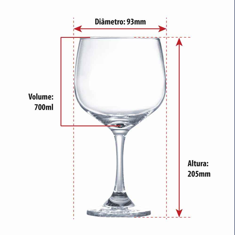 Taça de Vidro de Gin Escolha Sua Cor 900ml - Ruvolo · foto 2