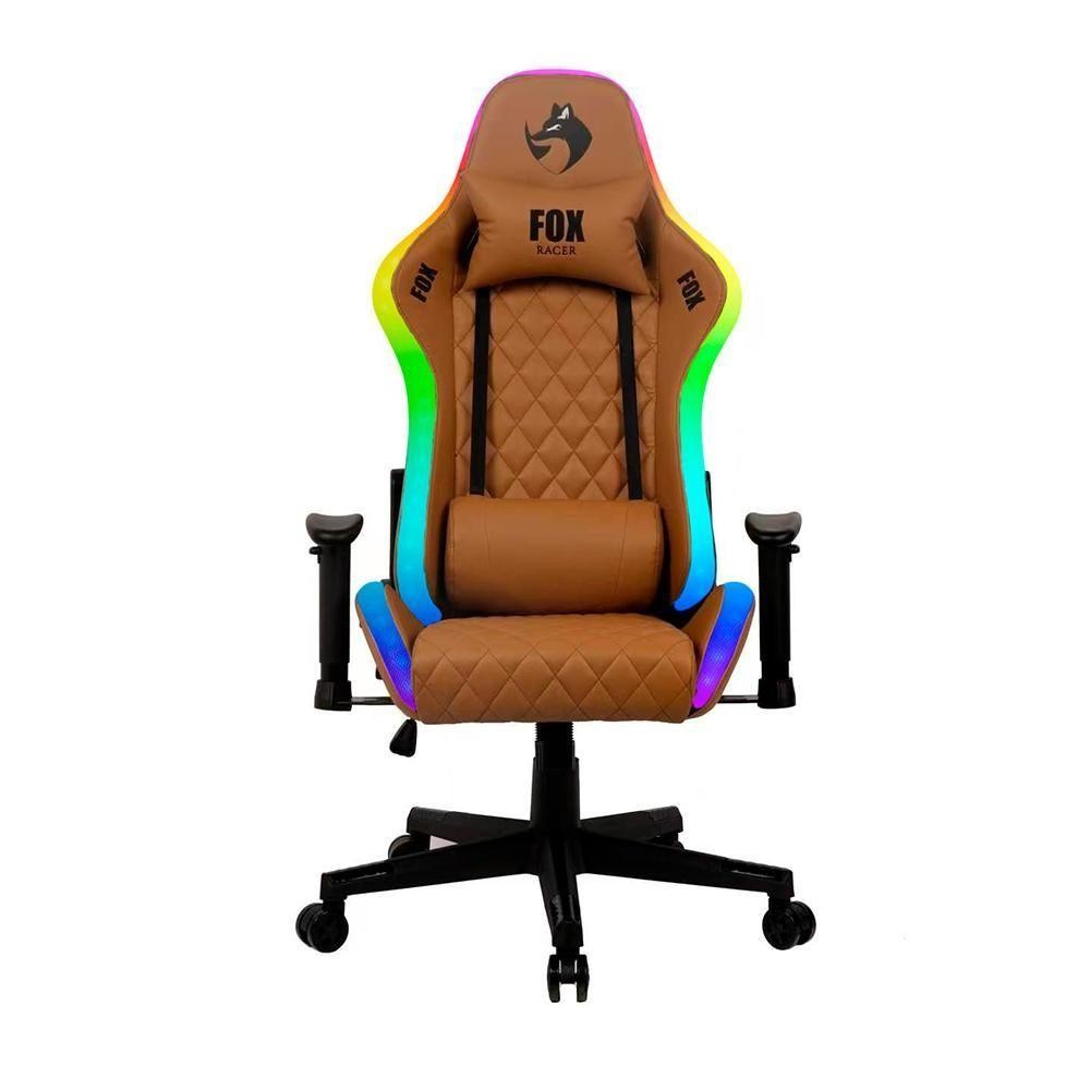 Cadeira Gamer Fox Racer Rgb Com Iluminação Led Marrom Ut-c1583l em Oferta na Shopee