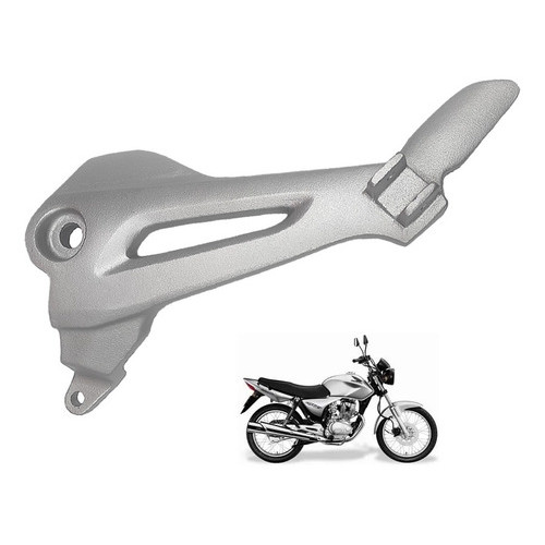 Suporte de Pedaleira Bacalhau para moto Honda Cg 150 Titan Fan até 2008 Lado Esquerdo