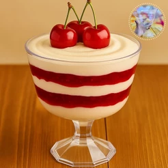 40 TAÇA AMERICANA SOBREMESA 1.250 ML ACRÍLICO DIAMANTE S/T NATAL 2025 (CHOCO)