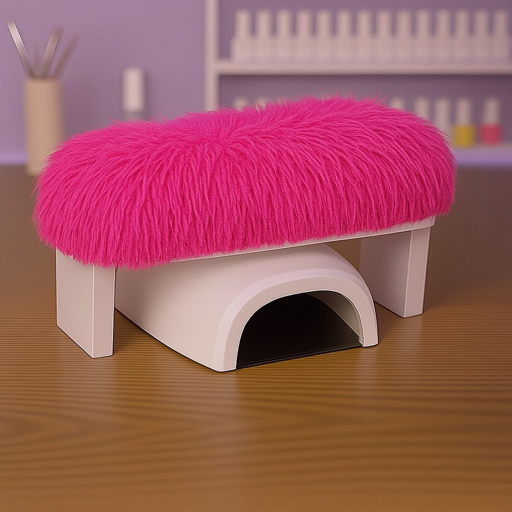 Apoio de Mãos Naills Felpudo Pelúcia Manicure em Oferta na Shopee