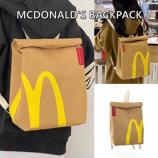 Mcdonald's Bag Mochila De Papel Feminina Escolar De Grande  Casual Para Estudantes Universitários Mensageiros 