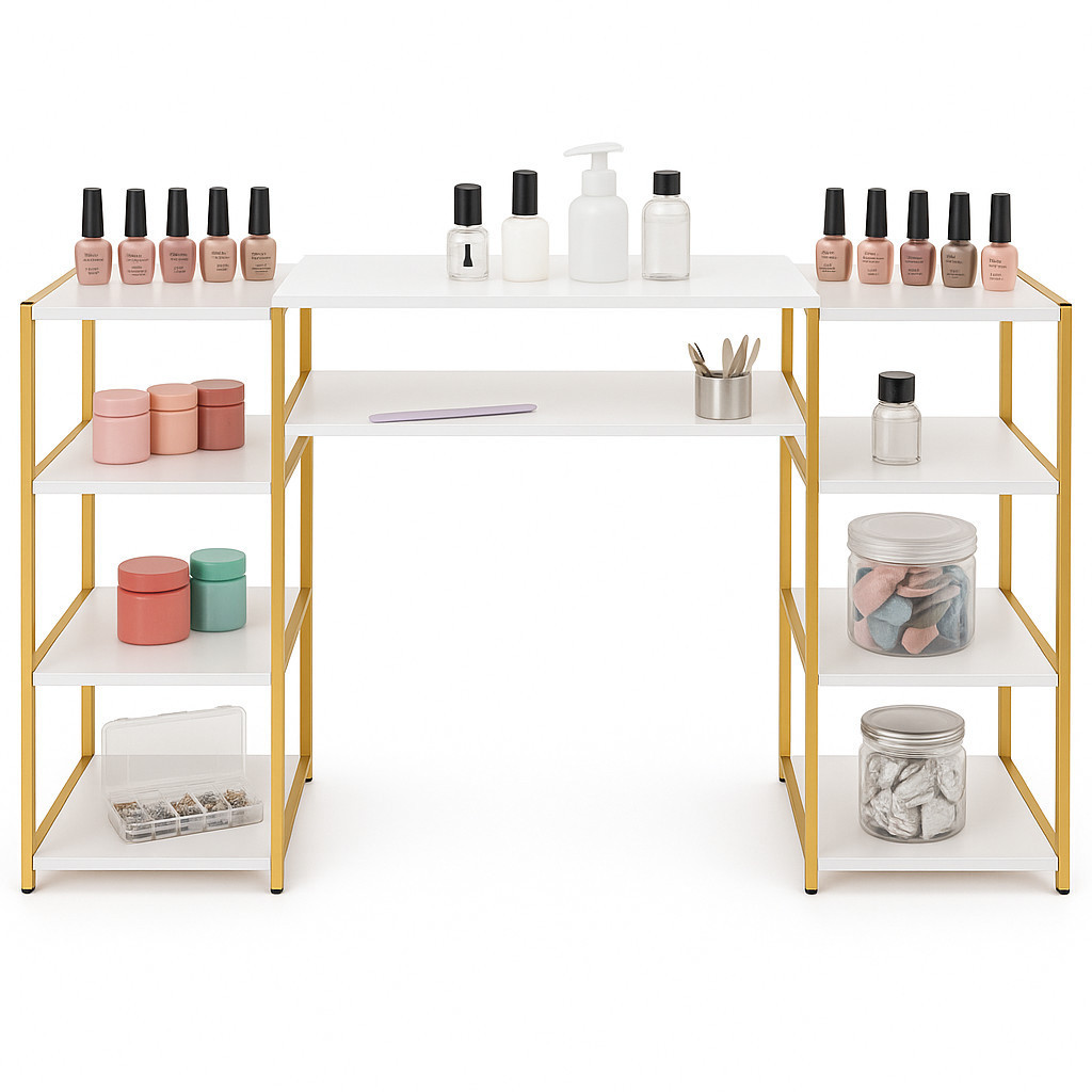 Mesa Manicure Grande Design Sofisticado e Exclusivo 1.50mt Comprimento em Oferta na Shopee