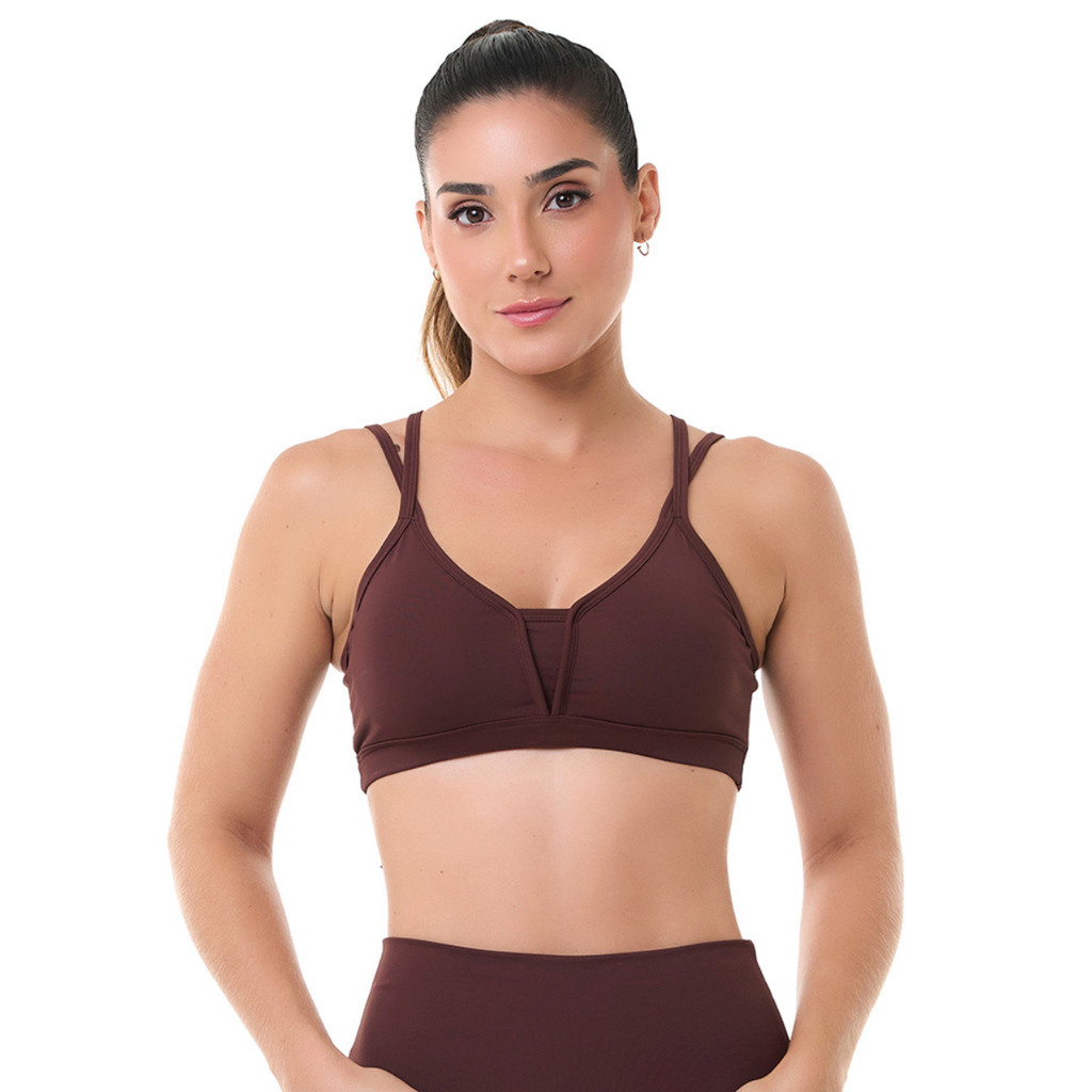 Top Up Marrom  Snd Fitness em Oferta na Shopee