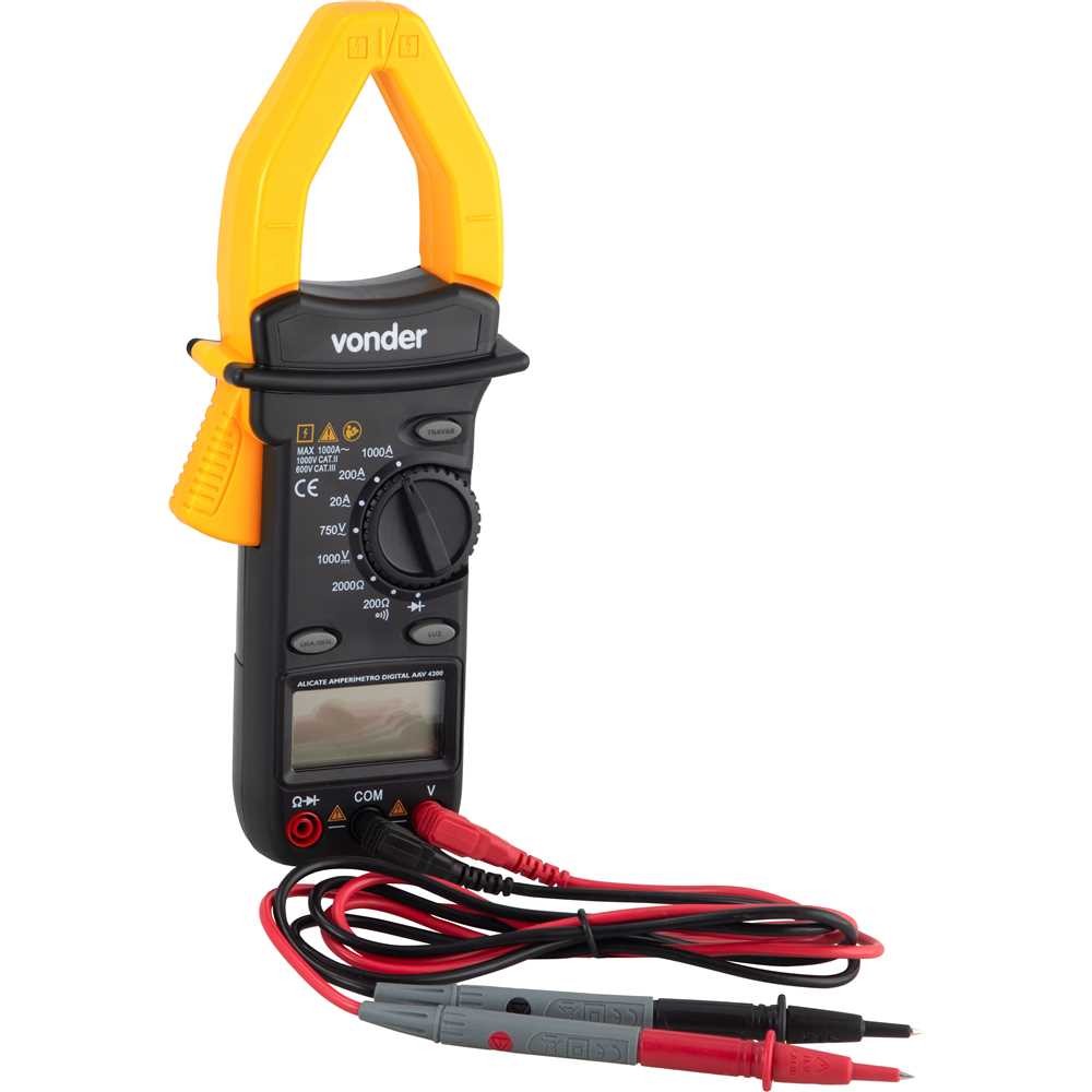 Alicate Amperímetro Digital AAV4200 Vonder em Oferta na Shopee