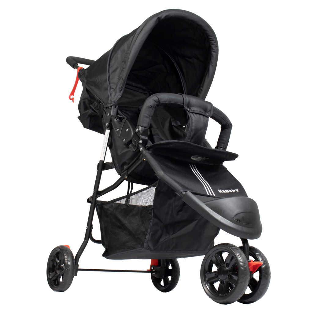 Carrinho De Bebê EasyGo Com Cesto 3 Rodas Passeio Até 15kgs - KaBaby