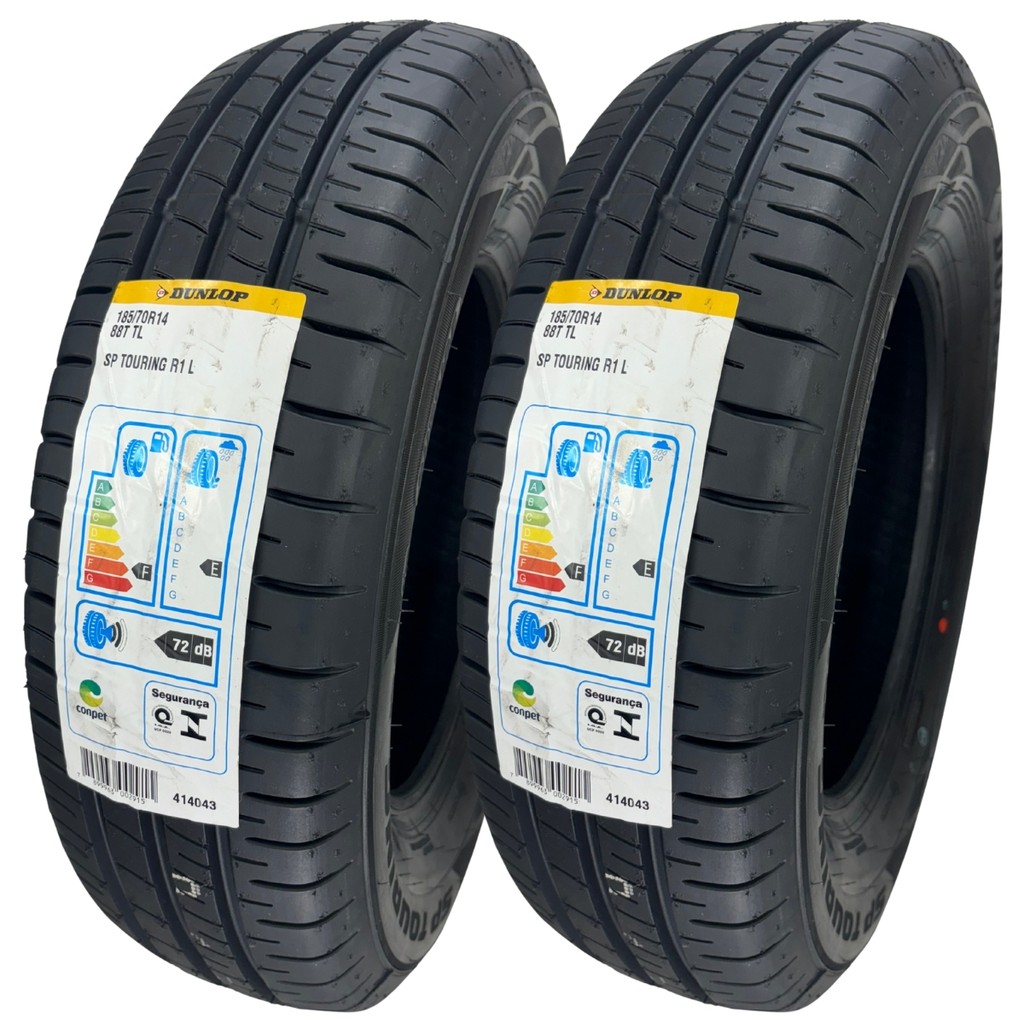 KIT 02 PNEUS DUNLOP 185/70R14 88T SP TOURING R1 GOL CORSA VOYAGE PALIO em Oferta na Shopee