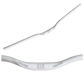 Guidao Curvo Gtu 31.8 X 780mm Dh Mtb Aluminio Branco Bike