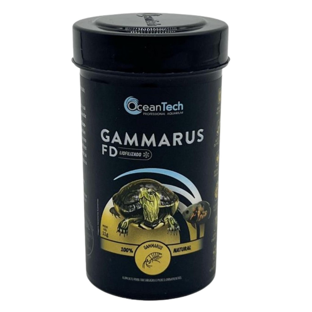 Ocean Tech Ração Gammarus FD 11g OT Alimento Peixe Tartaruga