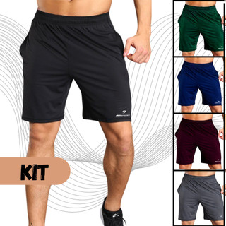 Kit Bermuda Leve Treino Esportivo Futebol Short Masculino Para  Bermuda Esportiva