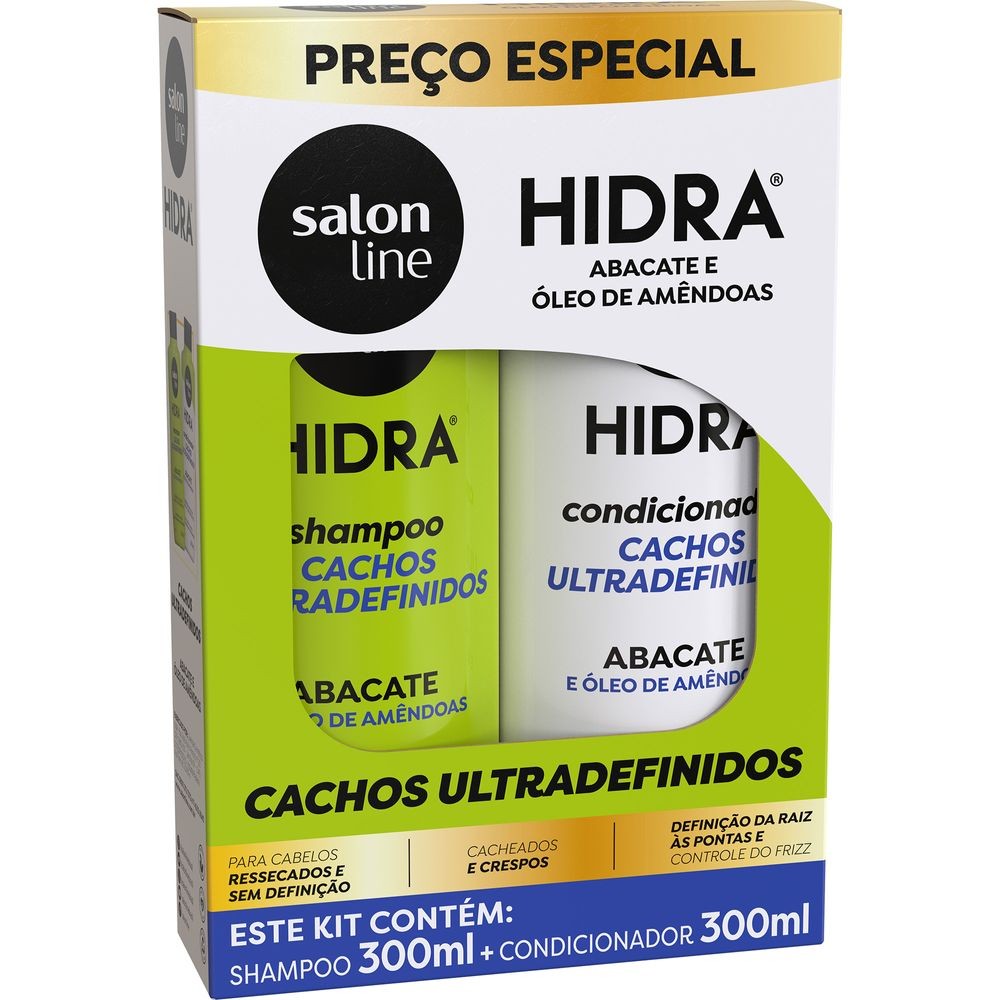 Kit Shampoo e Condicionador Salon Line Hidra Cachos Ultra Definidos 300ml - Beauty