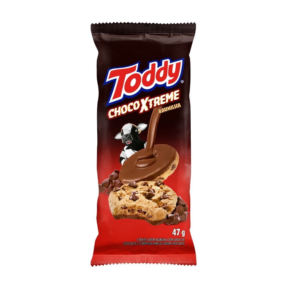 Cookies Toddy ChocoXTreme Sabor Baunilha com Gotas de Chocolate 47g - Food & Beverages