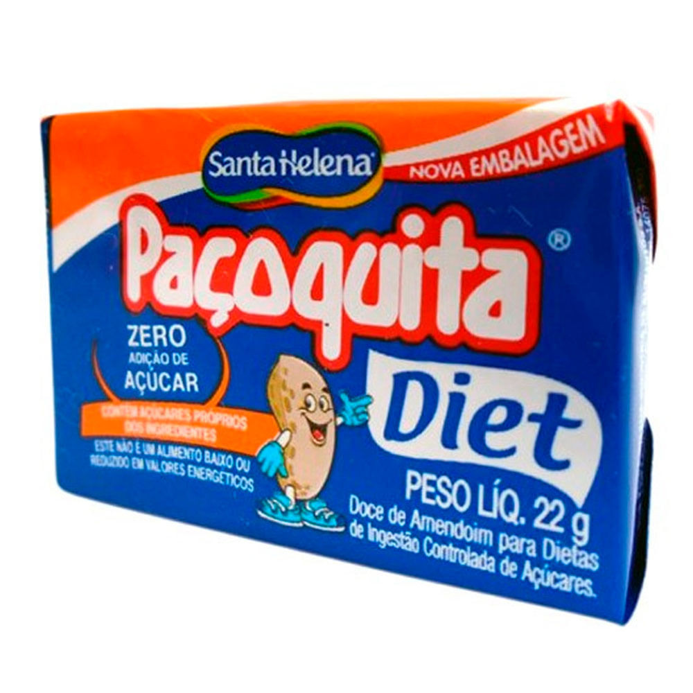 Paçoca Santa Helena Diet Zero Adição de Açúcar18g - Food & Beverages