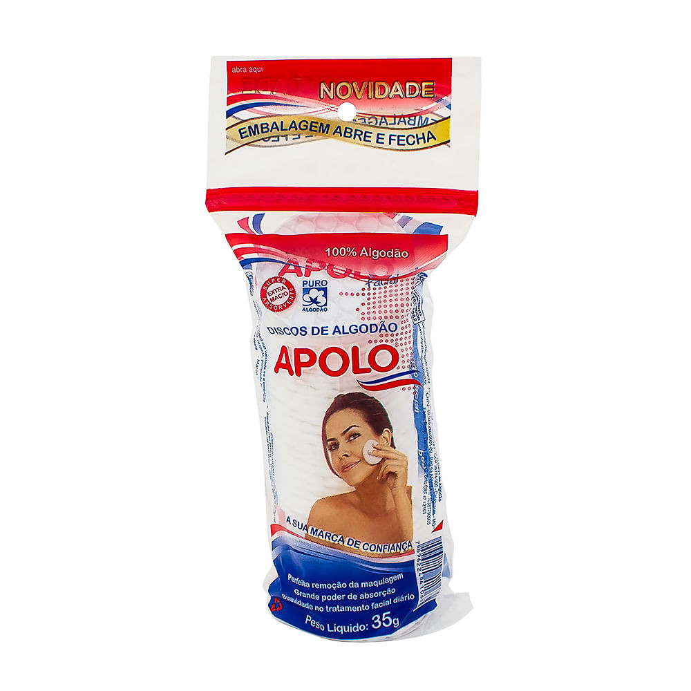 Discos de Algodão Apolo com 35g - Beauty