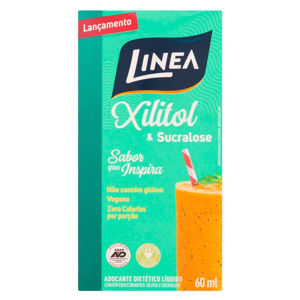 Adoçante Líquido Linea Xilitol e Sucralose 60ml - Food & Beverages