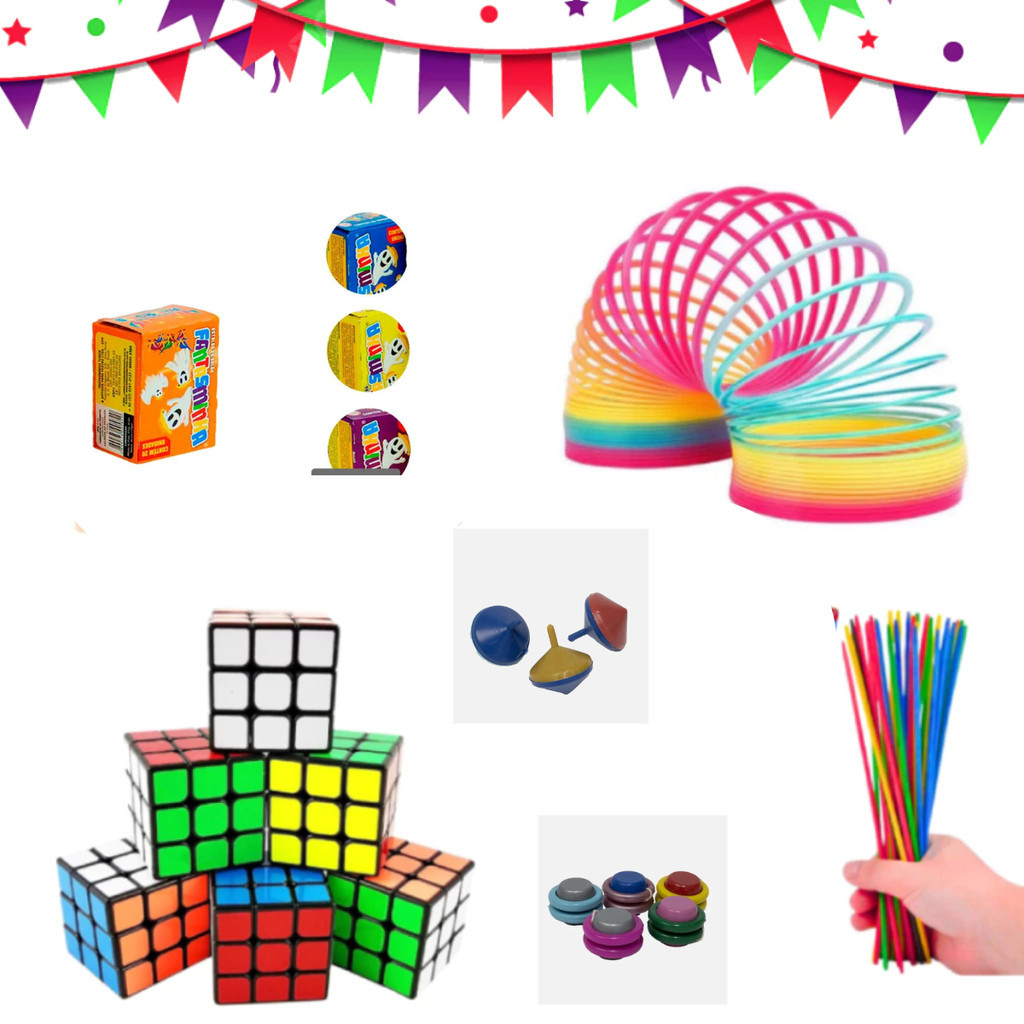 Kit 20 Brinquedos Festa Junina Lembrancinha Sacolinha Surpresa Infantil Aniversário Prenda Super Barato