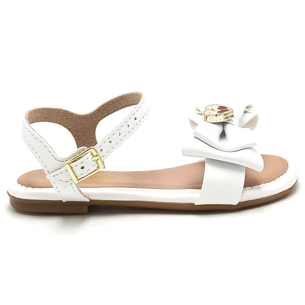 Sandália Infantil Feminina Laço Coração Molekinha 2157.1204