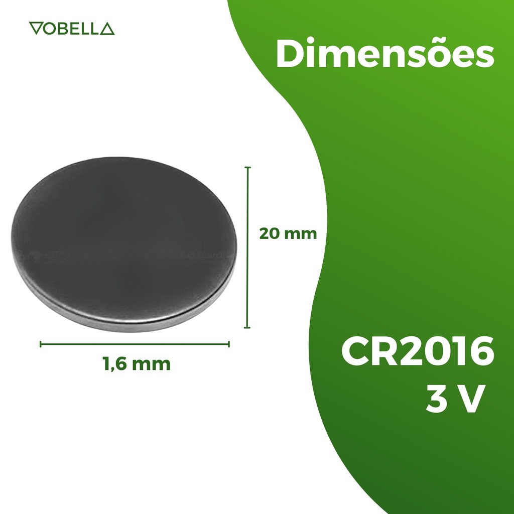 Kit 30 Bateria Pilha Moeda Cr2016 3V 6 Cartela Relógio Elgin · foto 2