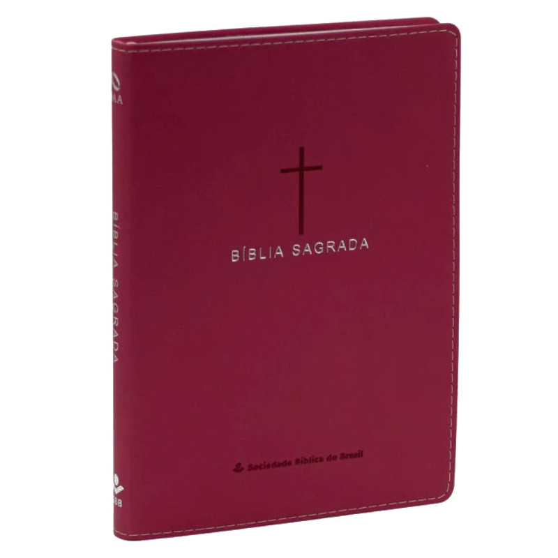 Bíblia Sagrada Slim | NAA | Luxo Cruz Rosa em Oferta na Shopee