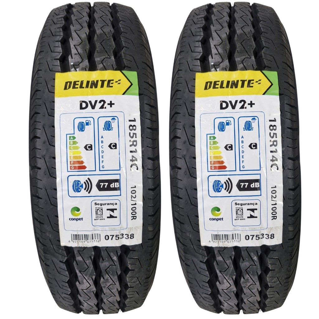 Kit 2 Pneus 185R14C DV2 102/100R 8PR Aro 14 Carga Utilitário Van Kombi Sprinter Ducato Daily em Oferta na Shopee