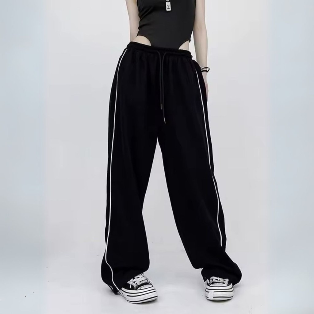 Calça Pantalon Feminina Cor Sóbria com Linha Lateral em Oferta na Shopee